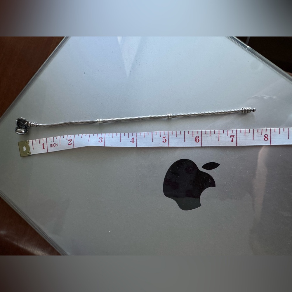 Pandora Silver Bracelet with Sparkly Heart Clasp - Picture 3 of 3